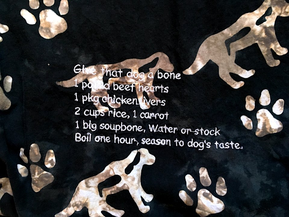 At least this shirt come with a recipe