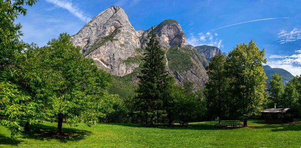 Panorama south tyrol switzerland photo