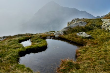 Small lakes in the clouds.