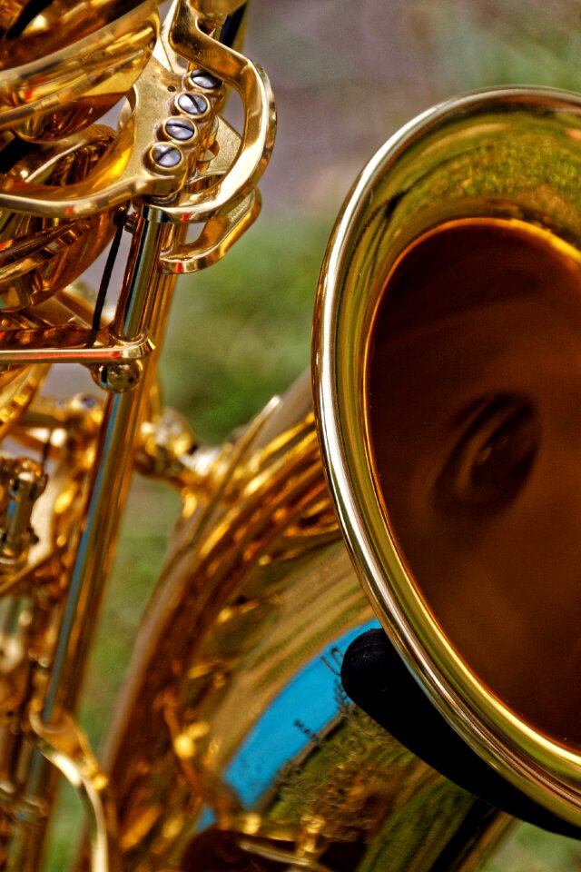 Brass instrument saxophone saxophone detail