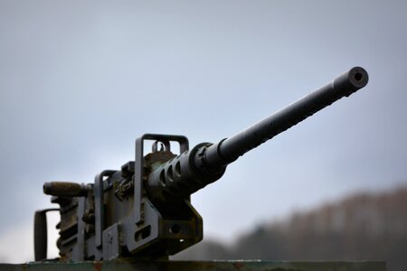 Walking war machine gun