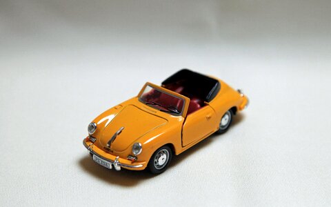 Orange 356 model car