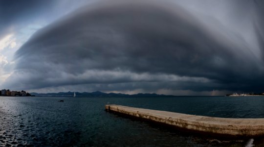 A storm had swallowed Zadar photo