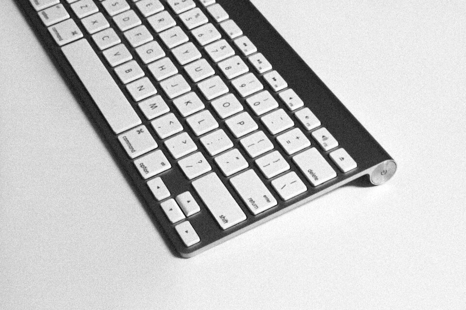 Black and white business office