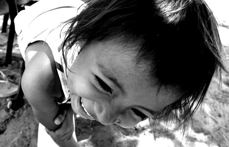 Look portrait happy children
