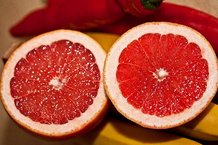 Banana red grapefruit red pepper