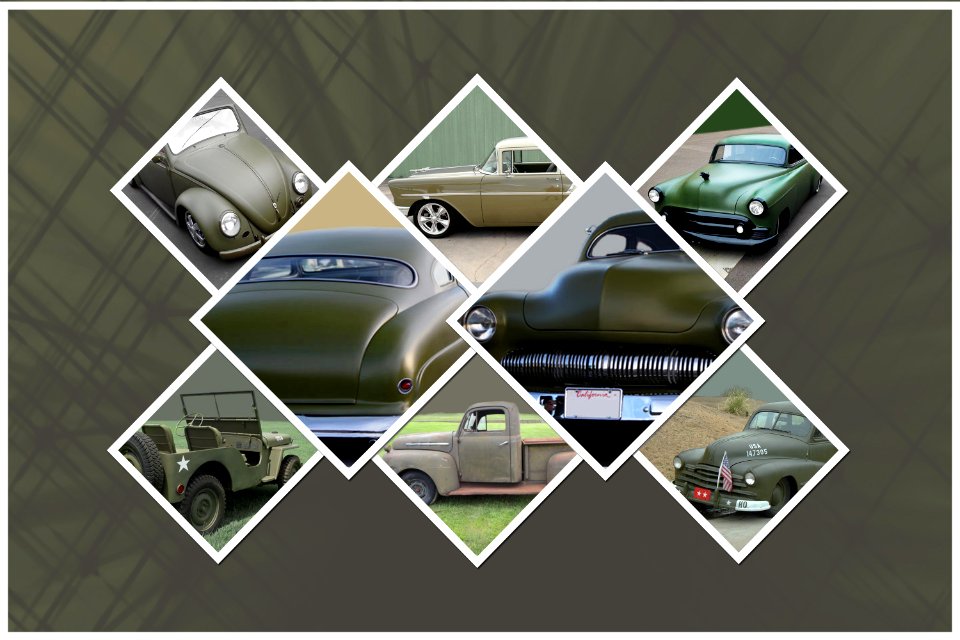 Olive Drab and 8 Friends