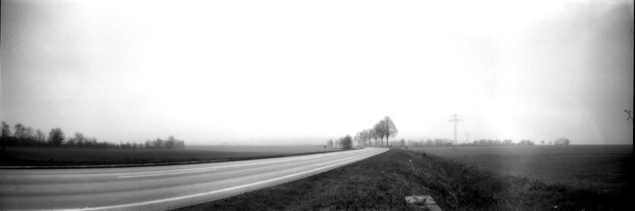 Foggy Road - Pinhole photo