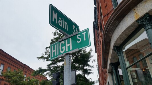 Corner intersection road