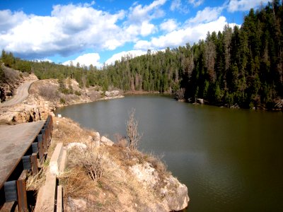 Down the ramp to Blue Ridge Reservoir photo