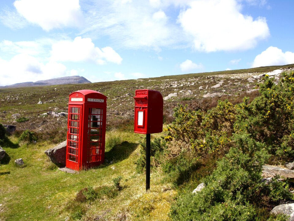 Mailbox red landscape