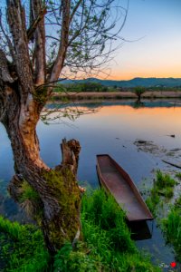 Tramonto sul lago photo