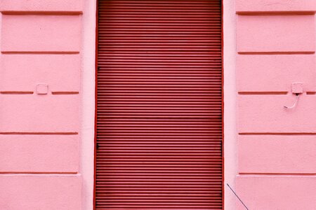 Pink wall siding