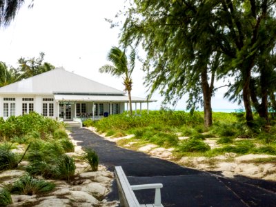 The path to the Clipper House dining hall