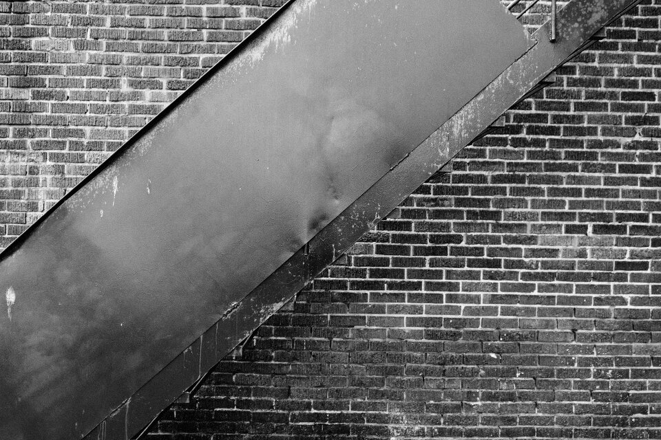 Black and white city urban