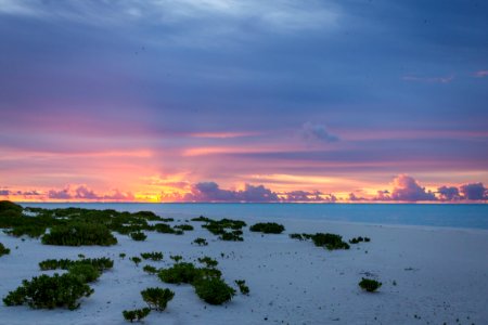 Sunset over North Beach on Sand Island photo