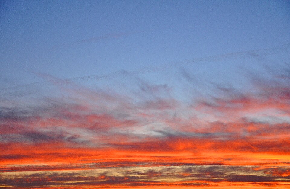 Red nature cloudy sky