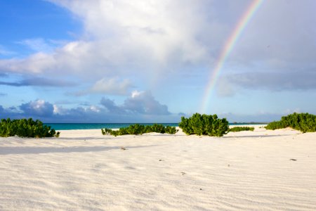 A rainbow over North Beach photo