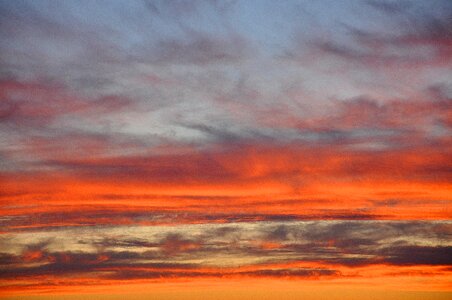 Red nature cloudy sky