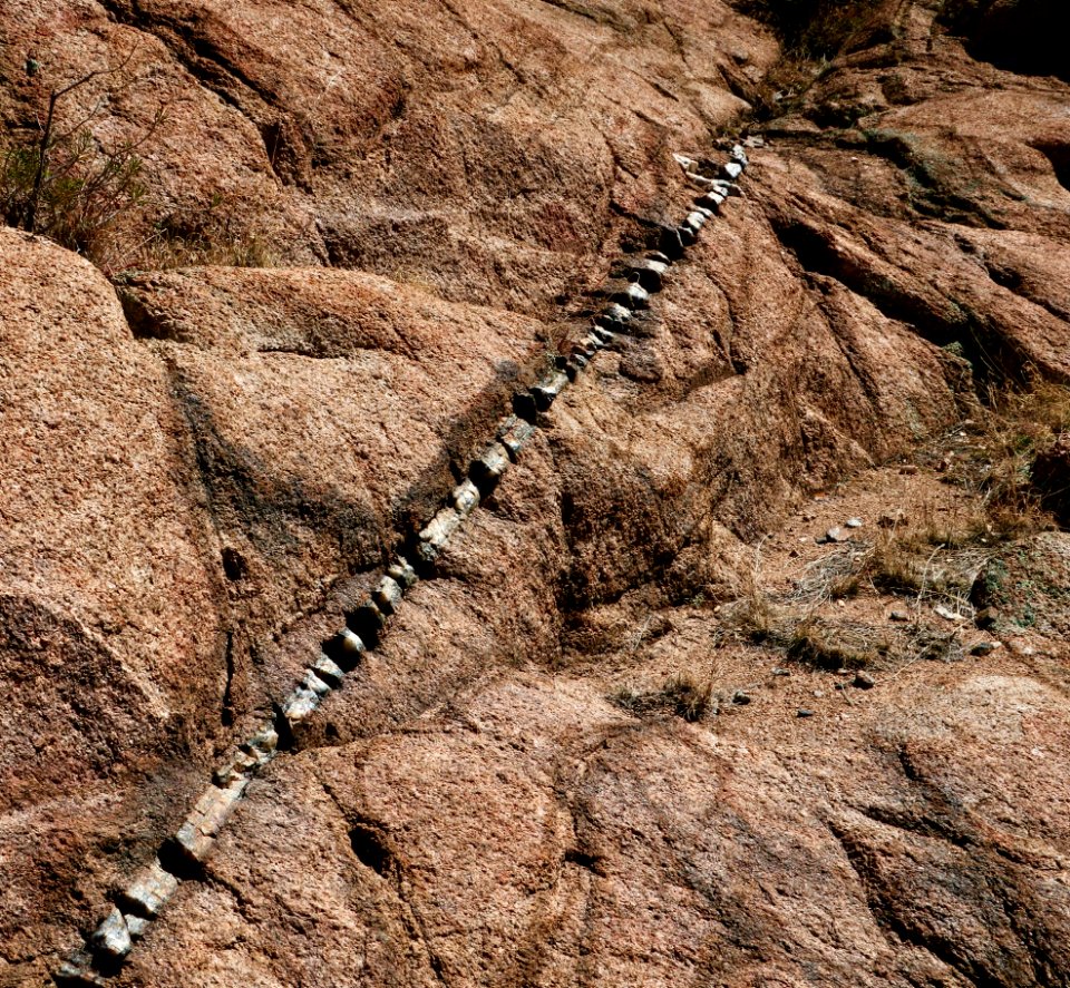 Quartz vein in granite