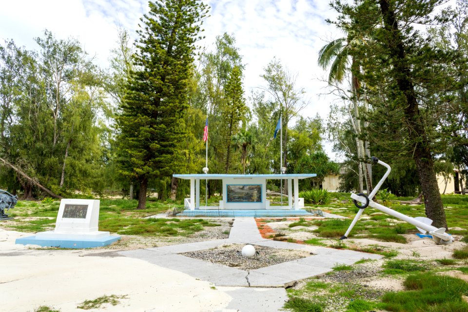 The main monument on Midway Atoll