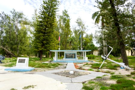 The main monument on Midway Atoll photo