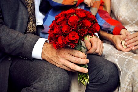 Red white hands