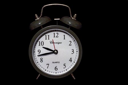 Alarm clock bell dial photo
