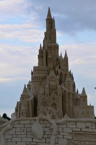 Fairytales sand sculpture castle sand castle photo