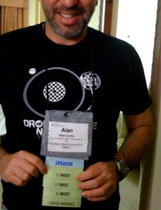 Sporting my Conference Tags