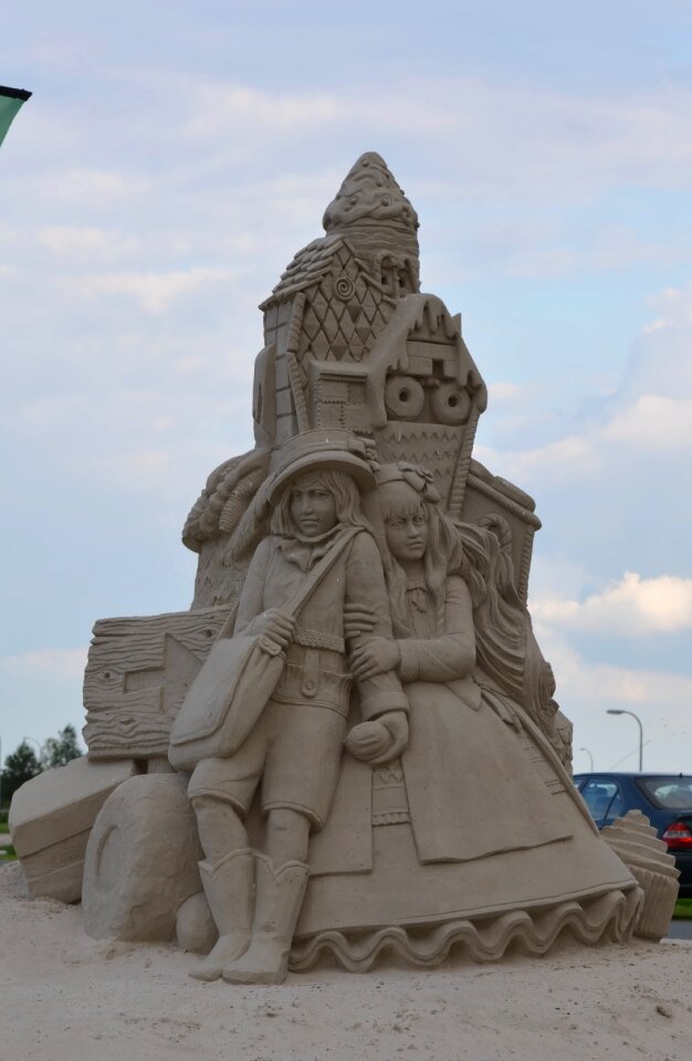 Structures of sand tales from sand fairytales sand sculpture photo