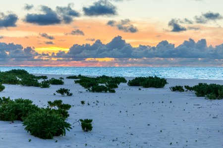 Sunset over North Beach on Sand Island
