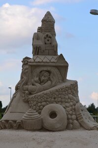 Structures of sand tales from sand fairytales sand sculpture photo