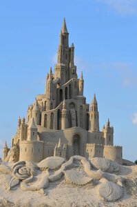 Fairytales sand sculpture castle sand castle photo