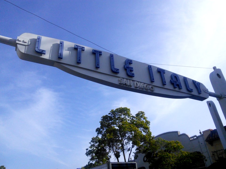 Downtown San Diego - Little Italy sign