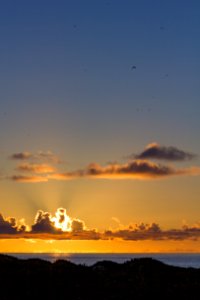 Sunset over North Beach on Sand Island photo