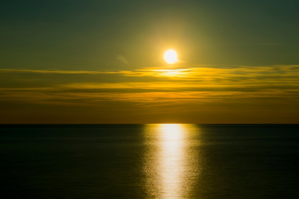 Baltic sea abendstimmung sun