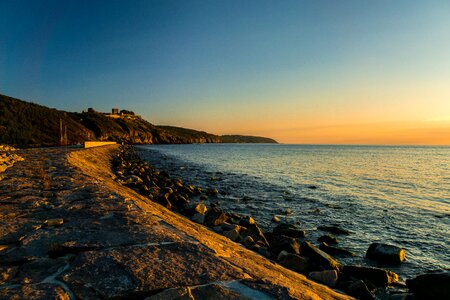 Baltic sea bornholm twilight