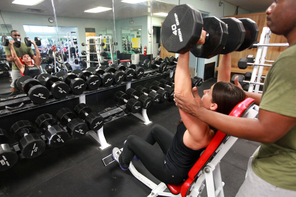 Female gym fitness