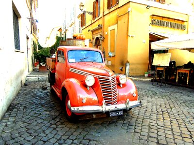 On the road italy red
