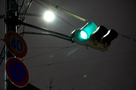 A rainy night