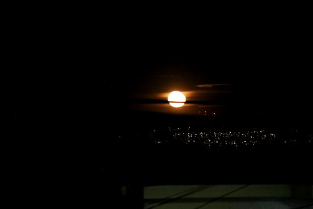 Seattle Moon photo