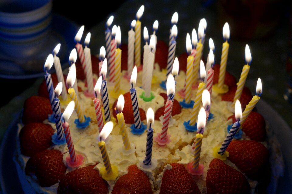 Candlelight age birthday candles photo