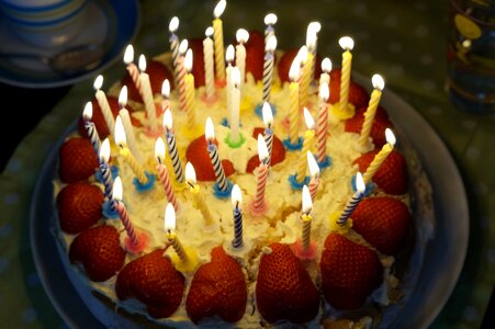 Candlelight age birthday candles photo