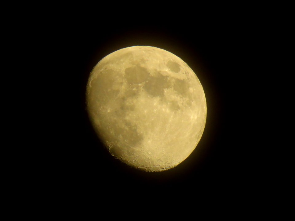 Almost full moon.
