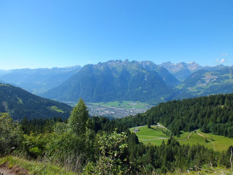 Landscape mountains green