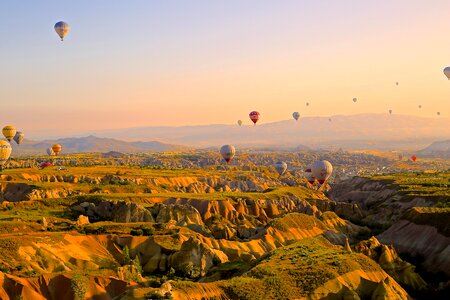 Valley geological formation cappadocia