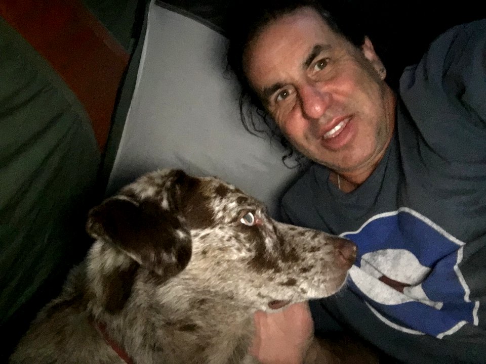 Relaxing in the Tent