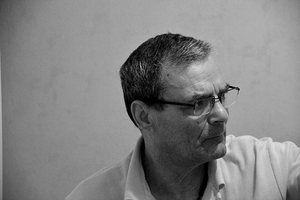 Face character black and white