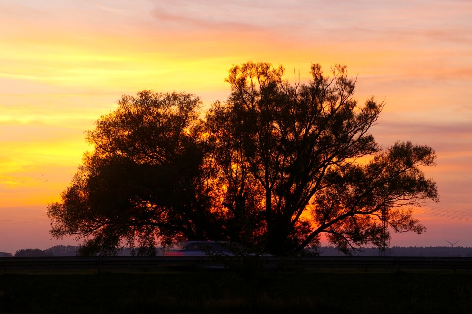 Sky silhouette landscape photo